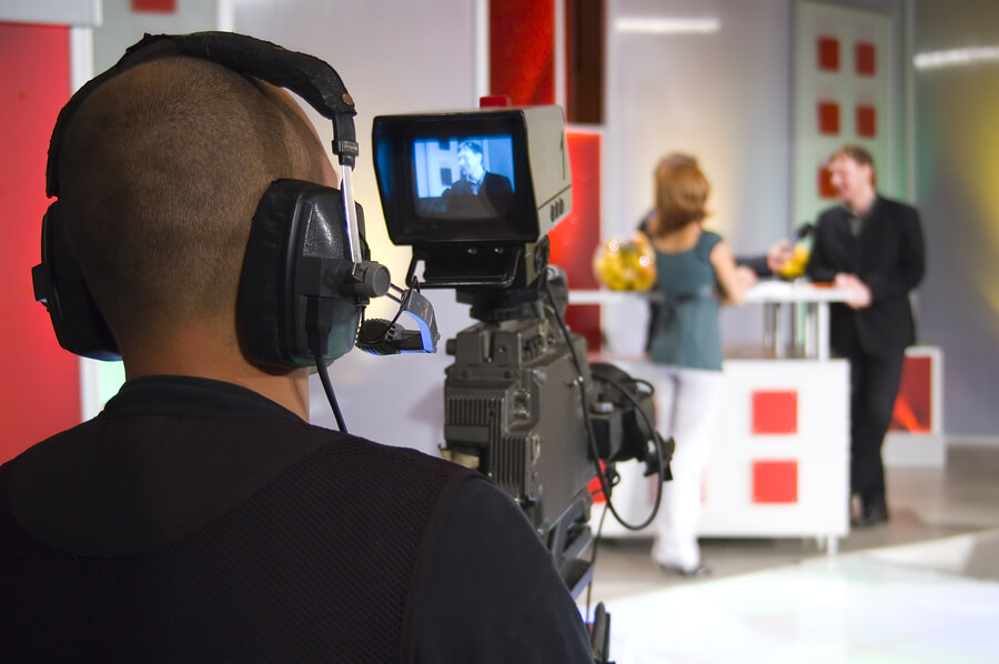 Cameraman in Studio