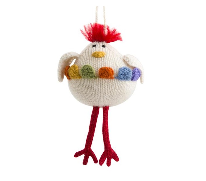 chicken Christmas ornament