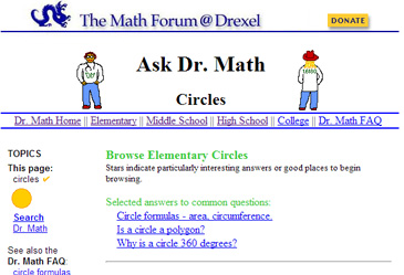 Dr. Math, homework help