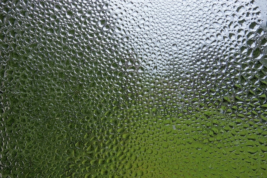 Water condensation on window