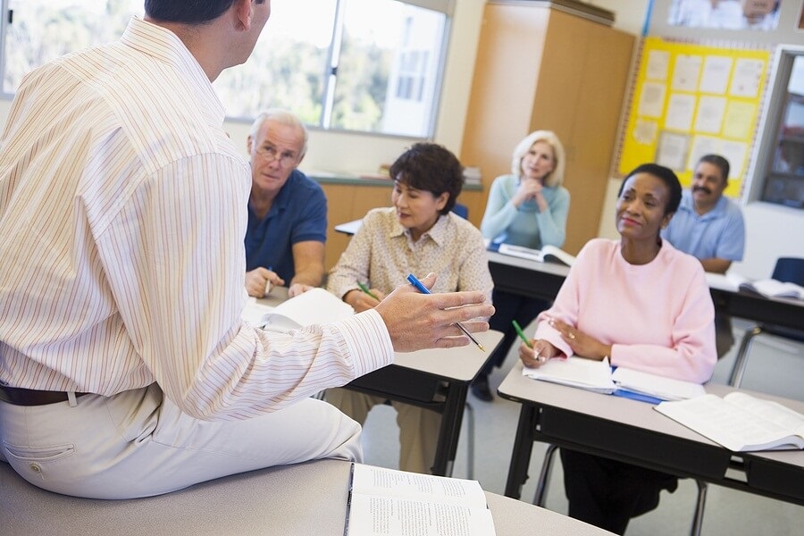 Adult education class