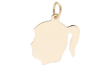 child silhouette jewelry charm