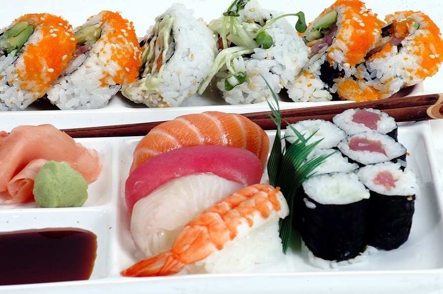 Plate of sushi